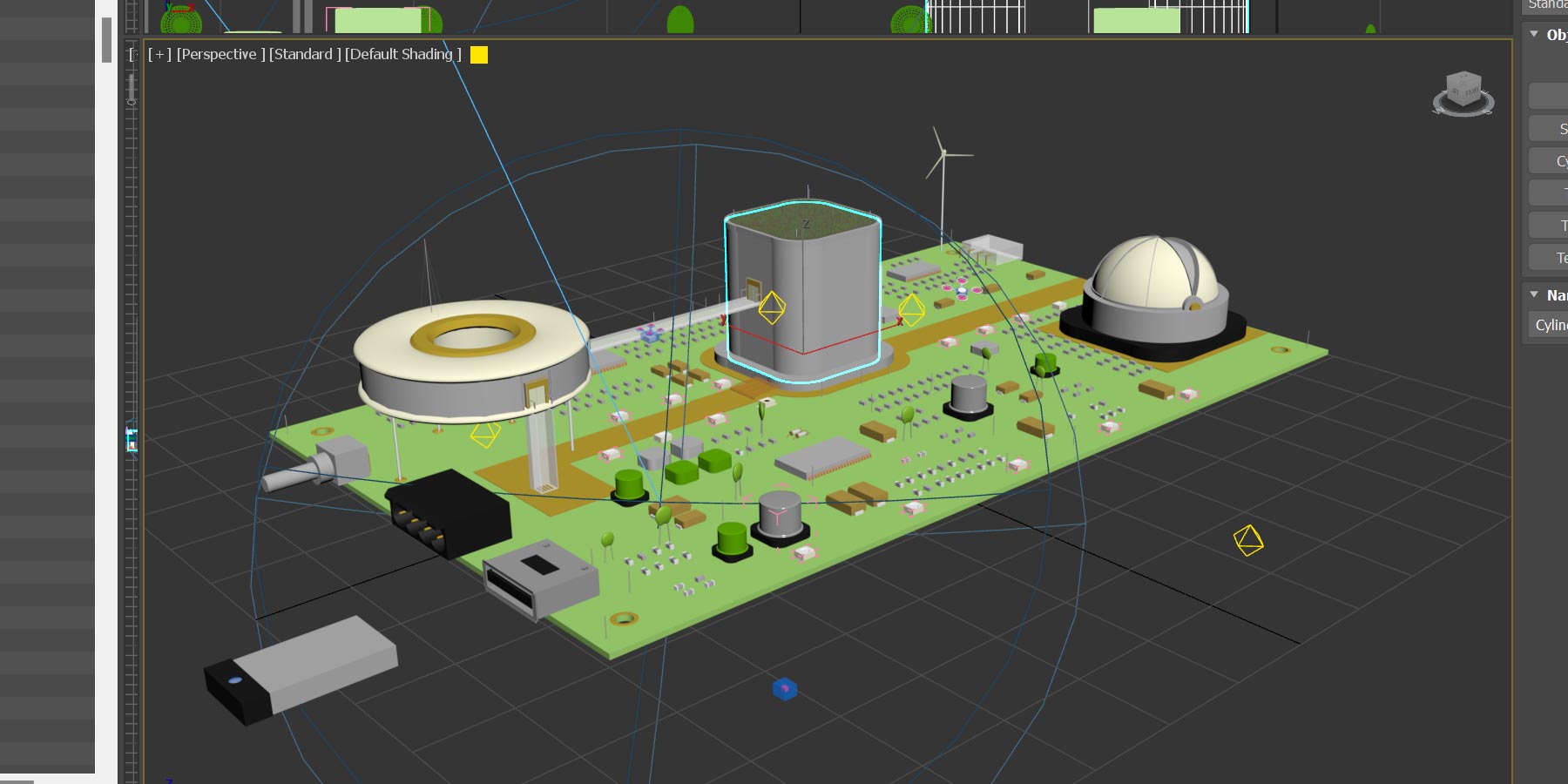 vue d'un logiciel 3D
