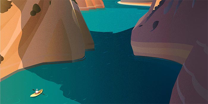 Affiche en vente dans une librairie spécialisée dans l'illustration et les images d'auteur