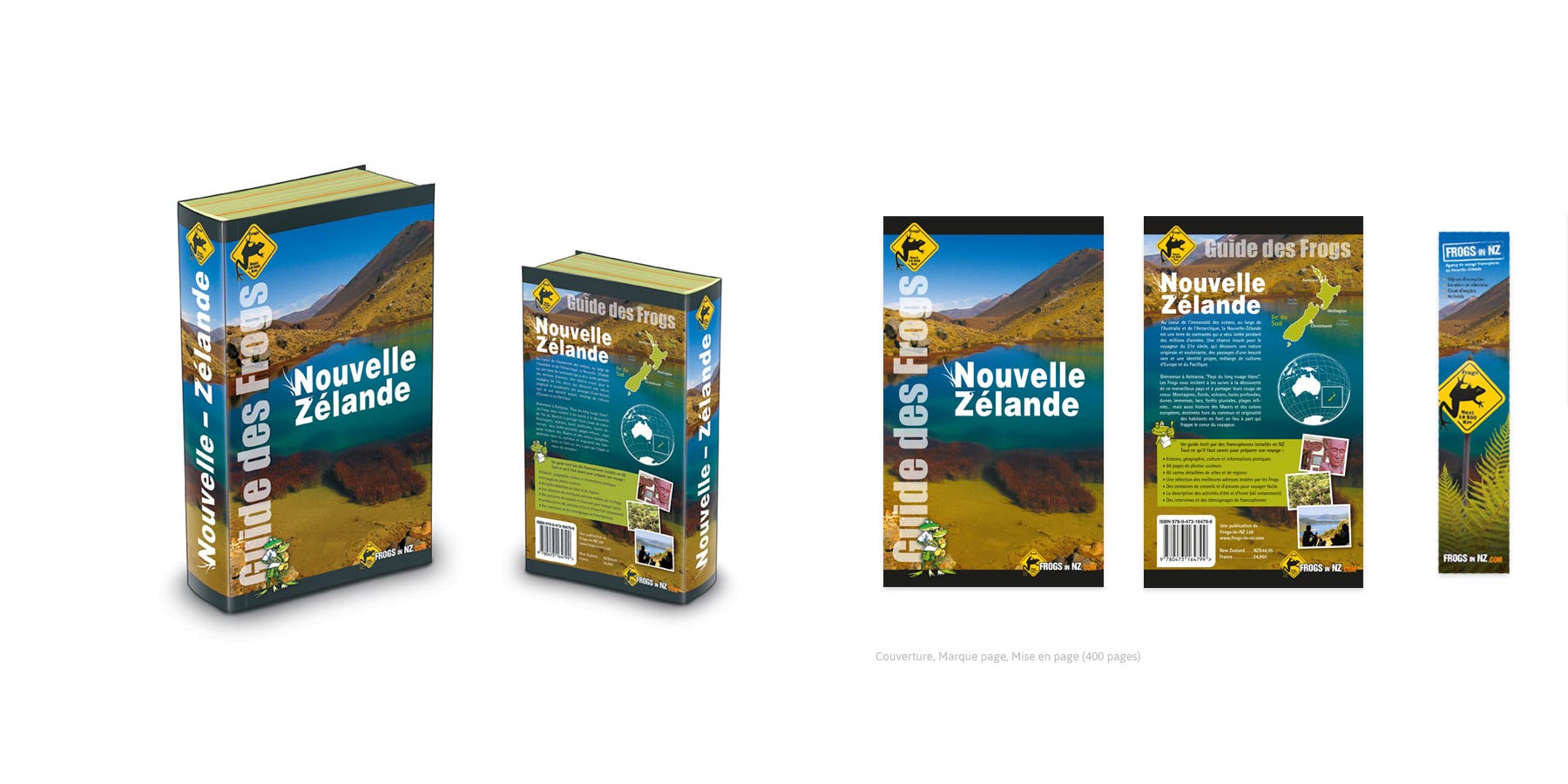Direction artistique et mise en page de Guide de voyage à Auckland