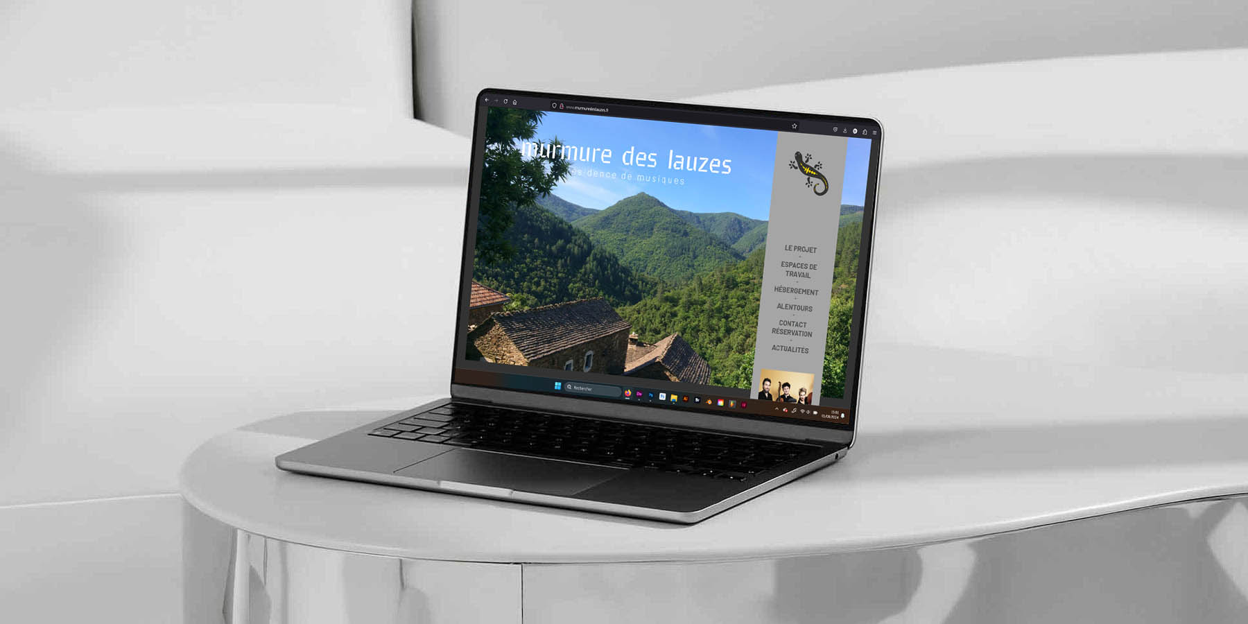 Présentation du site web de la résidence