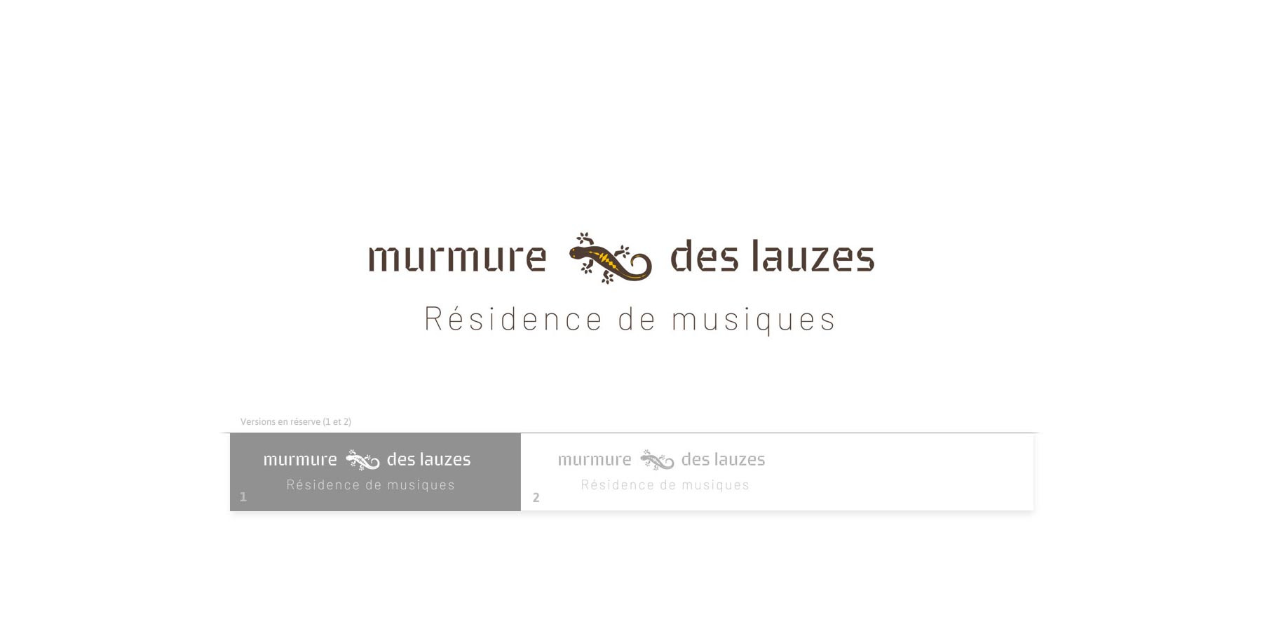 Charte graphique et création de logo pour un lieu de rencontres musicales en Ardèche