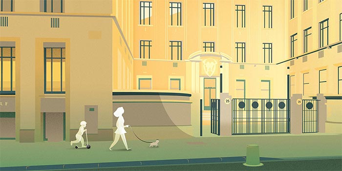 Illustration architecturale d'un bâtiment