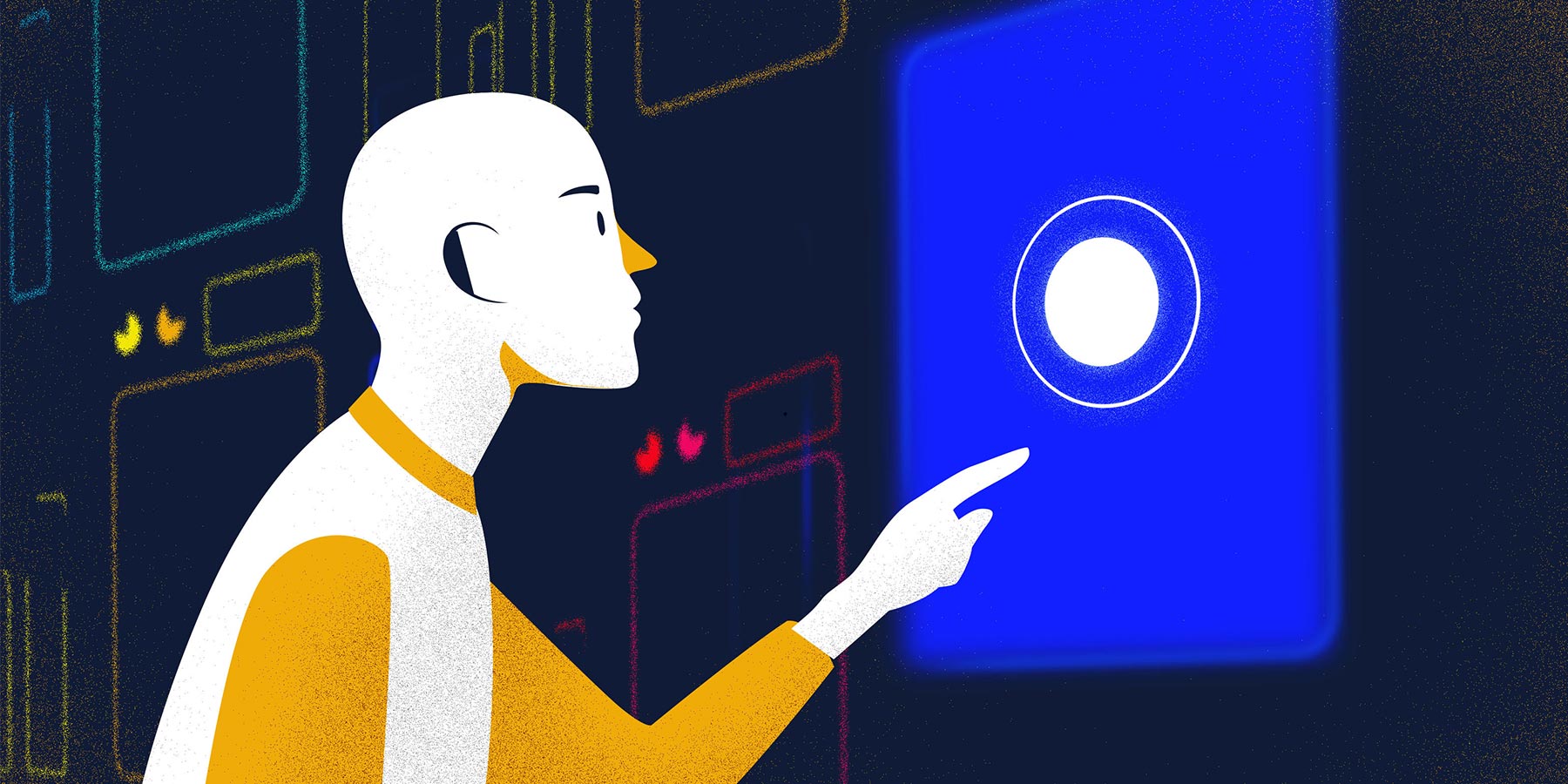 Illustrations destinées à des contenus e-learning sur la thématique des neurosciences