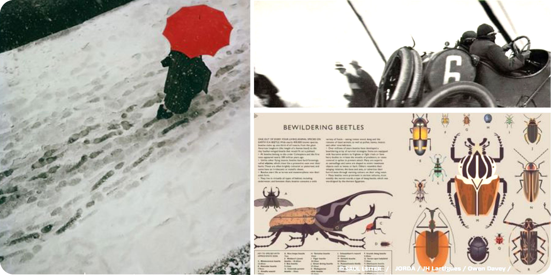 Inspiration graphique de trois artistes